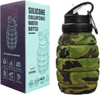 Collapsible Travel Water Bottle18oz, Reuseable Silicone Foldable Water Bottles - Image 2