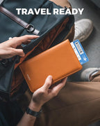 VULKIT Passport Holder Wallet RFID Blocking Travel Wallet - Image 5