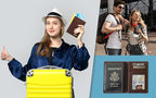 Personalized Monogrammed Toffee Leather RFID Passport Wallet - Image 8