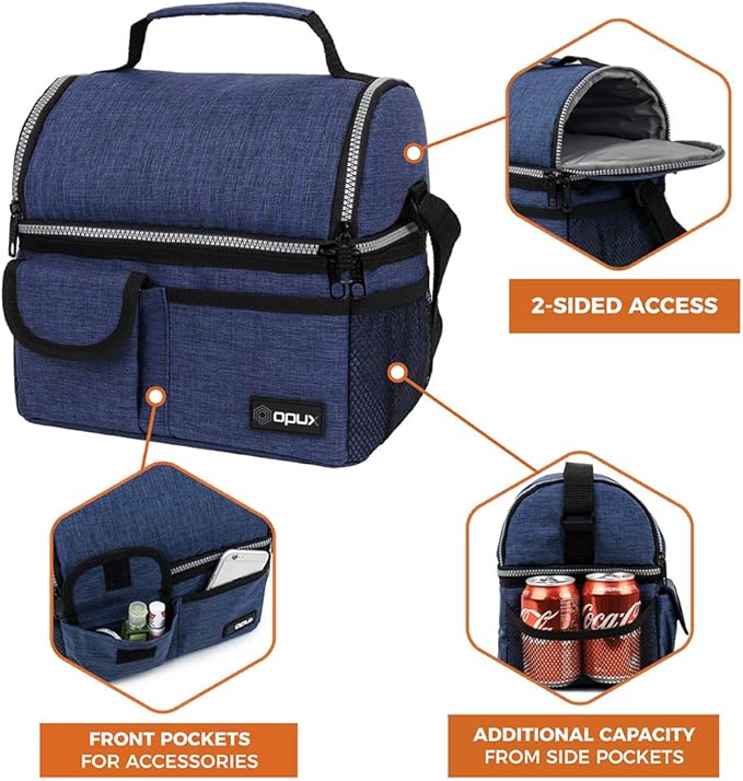 OPUX Lunch Box for Men, Adult Lunch Box Cooler, Insulated Lunch Bag Women - Image 6