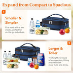 Lifewit Insulated Lunch Box for Men, Expandable Cooler Bag, Freezable Lunch Bag - Image 5