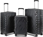 Luggage sets 3 piece with Spinner Wheels, PC Hard Shell Travel Luggage by Unknown