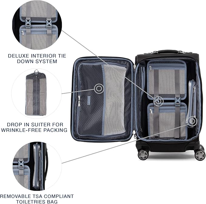 Travelpro Platinum Elite Softside Expandable Carry on Luggage, 8 Wheel Spinner - Image 5