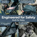 Inglesina Quid³ Stroller, Astral Blue - Image 9