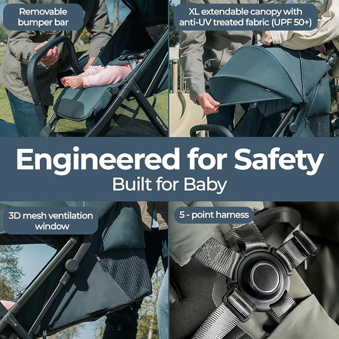 Inglesina Quid³ Stroller, Astral Blue - Image 9