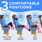 Portable Airplane Foot Hammock for Plane Travel - Image 2
