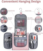 Narwey Hanging Toiletry Bag for Women Travel Makeup Bag Organizer Toiletries - Image 2