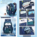 Astronaut-space Kids Backpack for Girls Elementary Middle School Backpack Book - Image 4