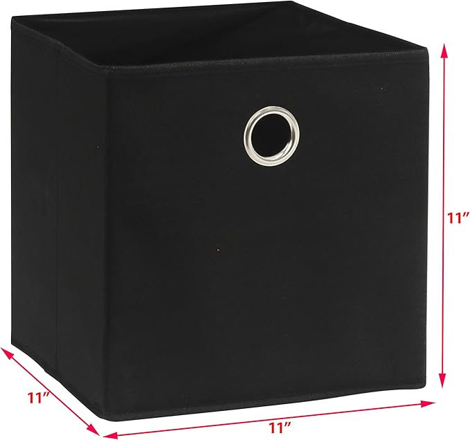 SIMPLE HOUSEWARE 11-Inch Collapsible Fabric Cube Storage Bin - Image 5