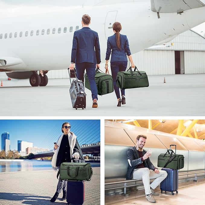 Bukere Garment Bags for Travel, Large Convertible Garment Duffel Bag for Men - Image 8