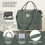 Travel Duffel Bag, Sports Tote Gym Bag, Shoulder Weekender Overnight Bag - Image 6