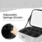 MOMIRA Makeup Bag with Mirror and Light Travel Makeup Train Case Cosmetic Bag - Image 5