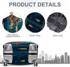 ANNA QUEEN Funny Adventure Travel Luggage Cover, Explore-Themed Suitcase - Image 4