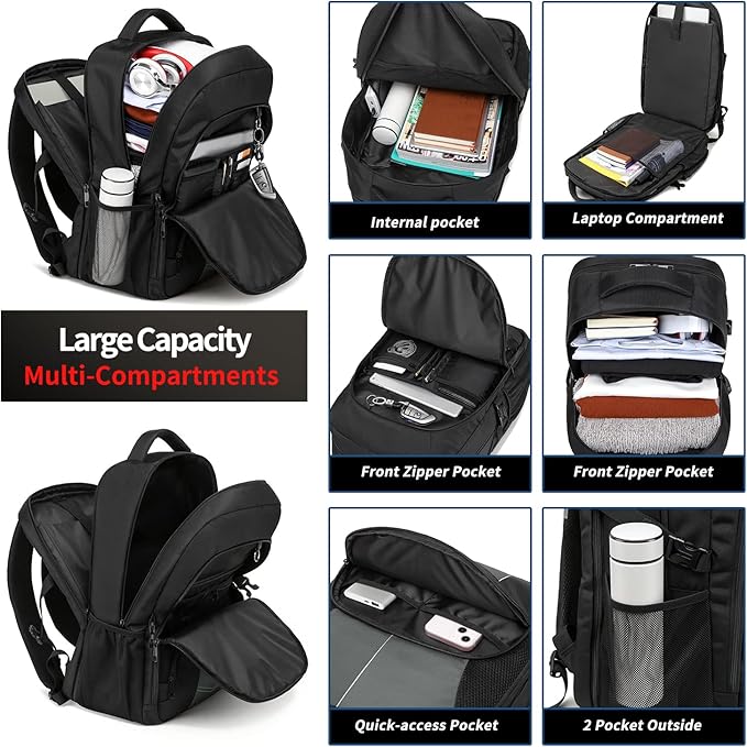 PUSLOM Extra Large Travel Laptop Backpack - Image 3