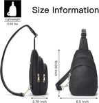 Telena Small Sling Bag for Women Leather Crossbody Fanny Packs Chest Bag for - Image 6