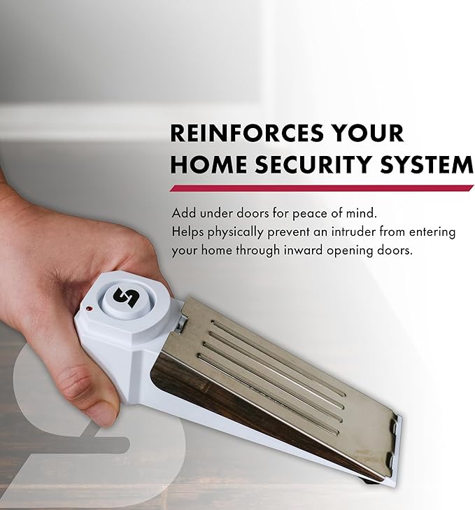 SABRE 120 dB Wedge Door Stop Security Alarm, Extremely Loud Wireless Alarm - Image 8