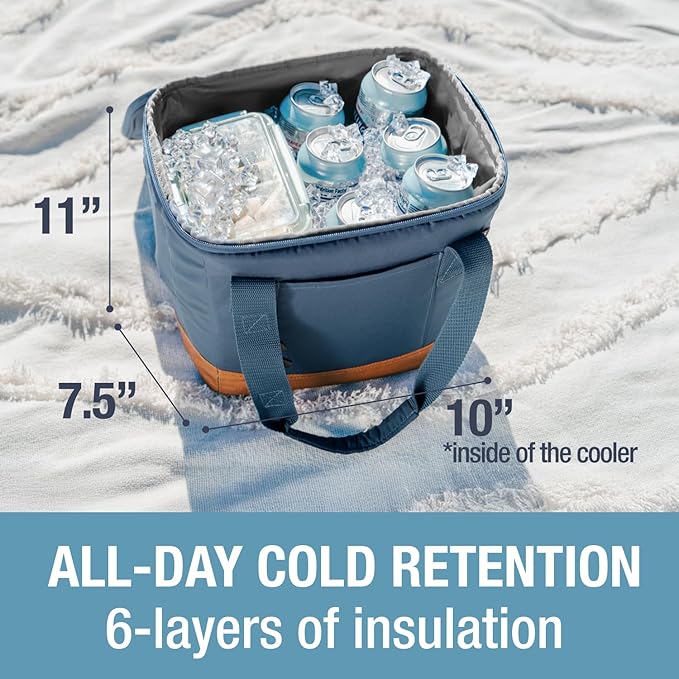 CleverMade Collapsible Insulated Cooler Bag – Leakproof Soft Folding Cooler - Image 3