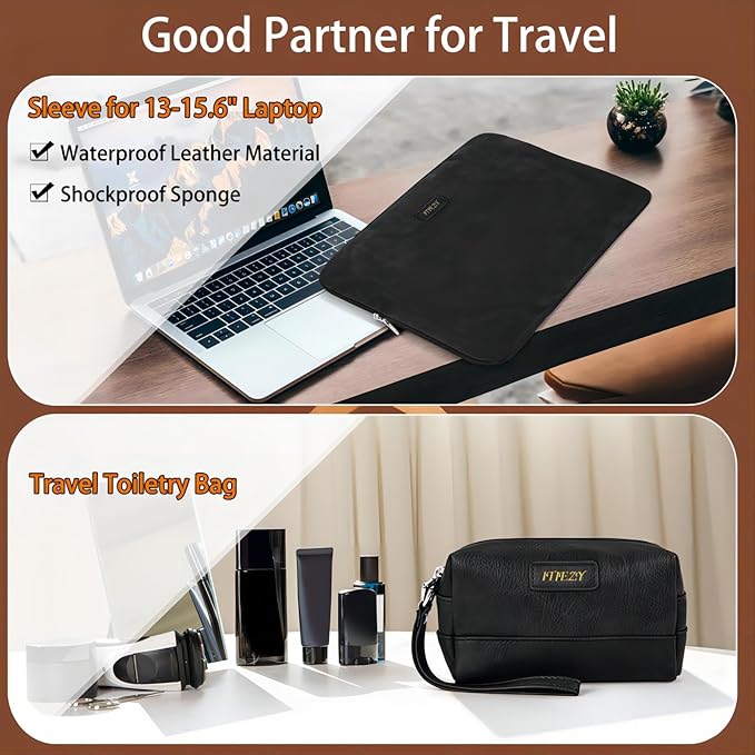 Garment Bag for Travel, Convertible Carry on Garment Duffel Bag for Men 3Pcs - Image 3