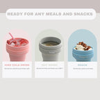 Collapsible Cup with Reusable Straw – 18 Oz, Portable Travel Mug, Leak-Proof - Image 6