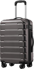 Coolife Luggage Suitcase Carry-on Spinner TSA Lock USB Port Expandable by COOLIFE