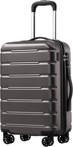 Coolife Luggage Suitcase Carry-on Spinner TSA Lock USB Port Expandable by COOLIFE