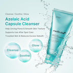 medicube Facial Cleanser Azelaic Acid Capsule Foam Cleanser | Soothing Daily Cleansing Foam For Troubled Skin & Excess Sebum Control | Uneven Skin with Niacinamide, Glycerin | Korean Skincare, 4.23 oz