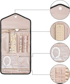 BAGSMART Travel Jewelry Organizer Roll Foldable Jewelry Case - Image 8