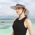 NPQQUAN Ponytail Sun Bucket Hats - Image 2