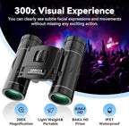 300x25 Binoculars for Adults and Kids, High Powered Mini Pocket Binoculars - Image 3