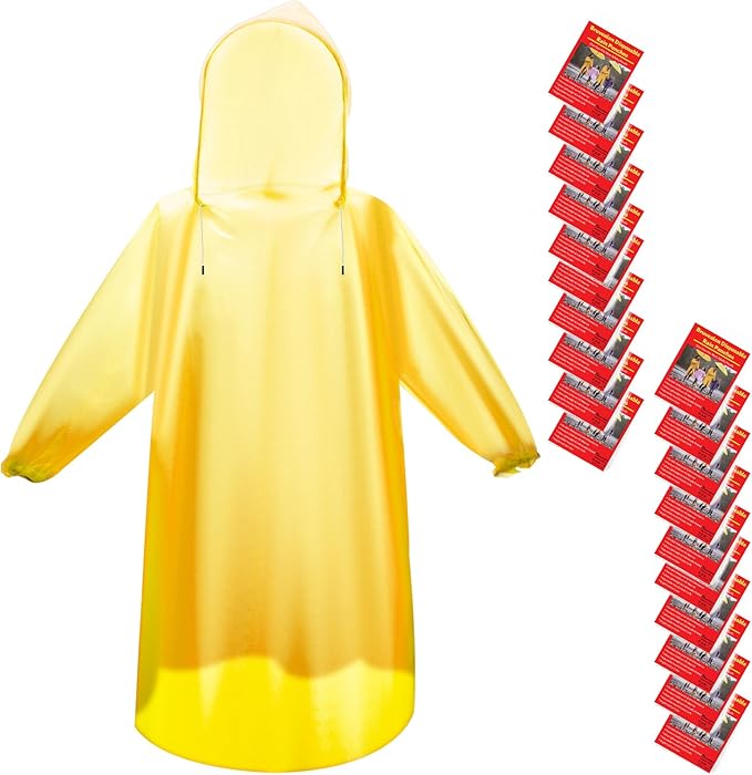 Bruvoalon 6 & 20 Pack Disposable Rain Ponchos by Bruvoalon