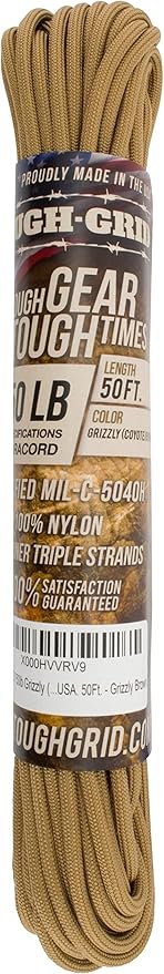 TOUGH-GRID 750 Paracord Rope Nylon Parachute Cord, Made in USA Survival Kit - Image 4