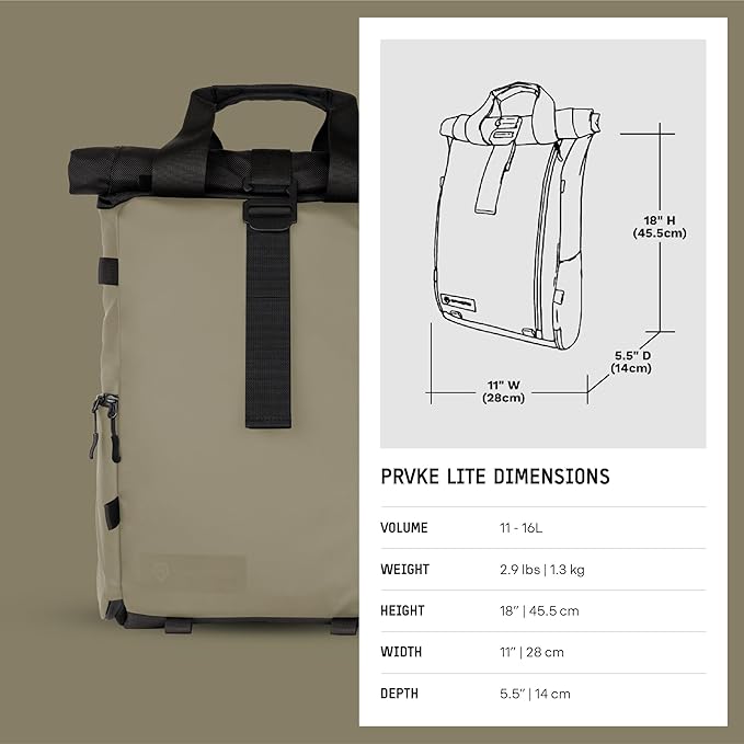 WANDRD PRVKE Lite: Weather-Resistant Travel & Camera Backpack - Image 10