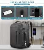 Travel Backpack, 50L Expandable Extra Large Laptop Backpack, Carry On Backpack - Image 4
