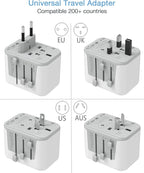 TESSAN Universal Travel Adapter, International Power Adapter 5.6A 28W 3 USB C 2 - Image 2