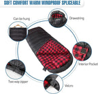 0 Degree Sleeping Bag Cotton Flannel Winter Cold Weather - Image 6
