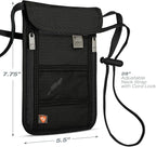 Lewis N. Clark RFID Blocking Stash Neck Wallet, Travel Pouch + Passport Holder - Image 3