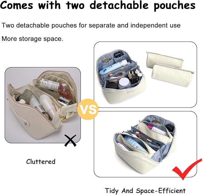 BOYATU Travel Makeup Bags for Women: Large Cosmetic Bag - Image 7