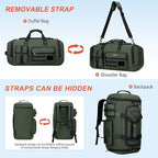 WITZMAN Travel Duffel Bags for Men Large Carry On Weekender Overnight Bag 3 in - Image 6