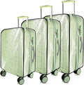 3 Pieces Thicken Clear Luggage Cover Protector by KSSZZCO