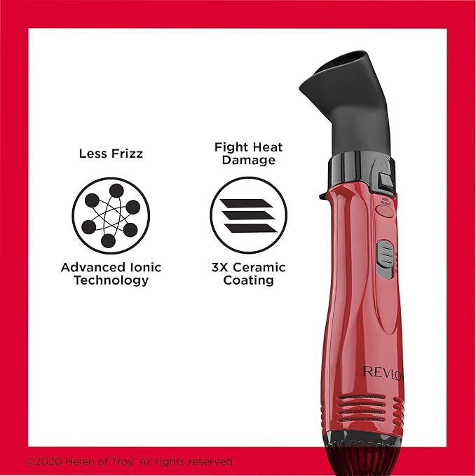 Revlon 1200W Perfect Style Hot Air Kit | Style, Curl, and Volumize, 3 Piece Set (Pack of 4)
