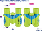 Binoculars for Kids, Girls or Boys Real Kids Binoculars in Vibrant Green Blue - Image 4