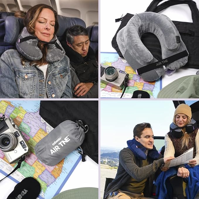 Cabeau Inflatable Travel Pillow – Air TNE – Adjustable, Lightweight, and - Image 8