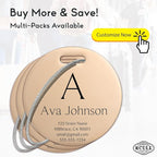 Customized Stainless Steel Luggage Tags: Personalize Your Suitcases, and Bags - Image 2