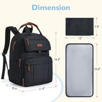 mommore Diaper Bag Backpack, Large Diaper Bag Expandable - Image 5
