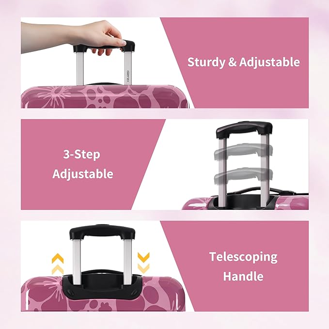 Merax Luggage Sets 3 Piece, Hardside Suitcase Set - Image 4