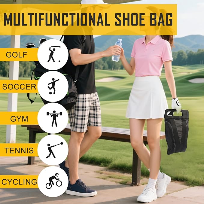 Shoe Bag，Shoe Bags for Travel，Golf Shoe Bag，Cleat Bags for Sports Smell - Image 5
