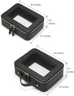 Popvibe Clear Makeup Bag Travel Cosmetic Case Transparent Toiletry Bag - Image 2