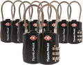 TravelMore 10 Pack TSA Approved Travel Combination Cable Luggage Locks by TravelMore