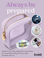 Clear Makeup Bag Zipper Pouch, Transparent Cosmetic Case Organizer, TSA - Image 3