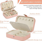 Travel Jewelry Box, PU leather Small Jewelry Organizer - Image 3